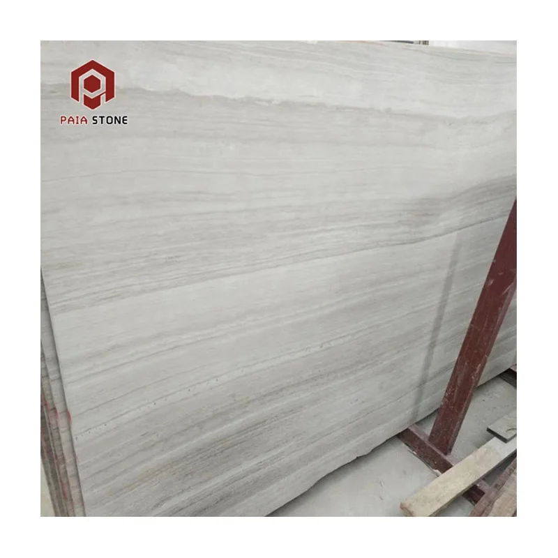 Morden Home Interior Wall Floor Design Wooden China Wood Grain Slab White Marble