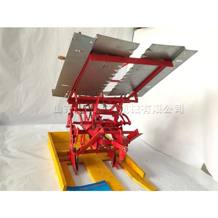 Small Hand-cranked Rice Transplanter Double-row Manpower Step-back Rice ...