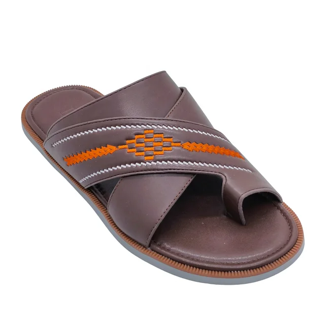 Arabic New High Quality Casual Design Flip Flop Pu Man Slipper Sandal Shoes