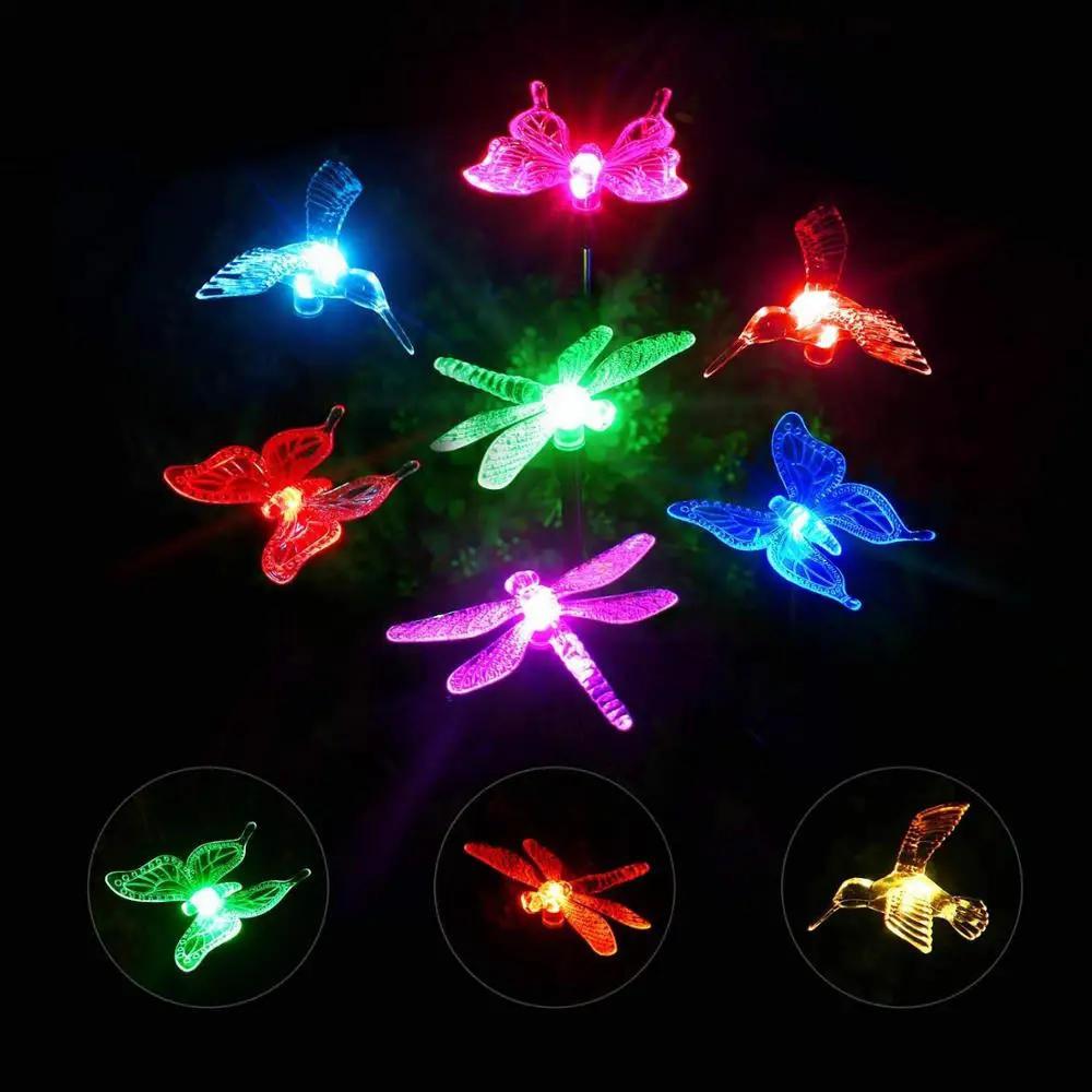 Outdoor Solar Butterfly Garden Lights Lawn Stake Lighting With Bird Dragonfly Buy Solar Garden Light Butterfly Garden Modern Solar Light Solar Rgb Led Garden Light Product On Alibaba Com