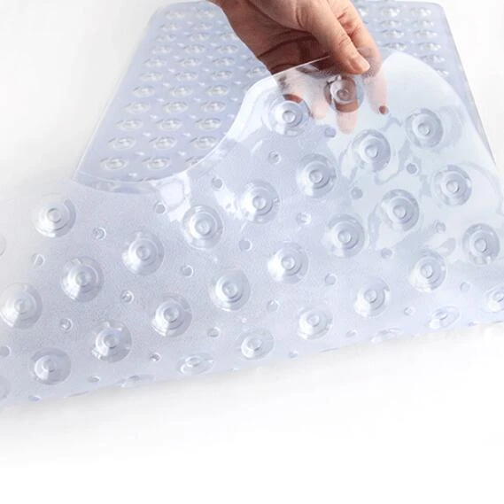 Anti Slip Custom Digital Print Waterproof PVC Shower Bathmate for Bathroom with Suction Cups