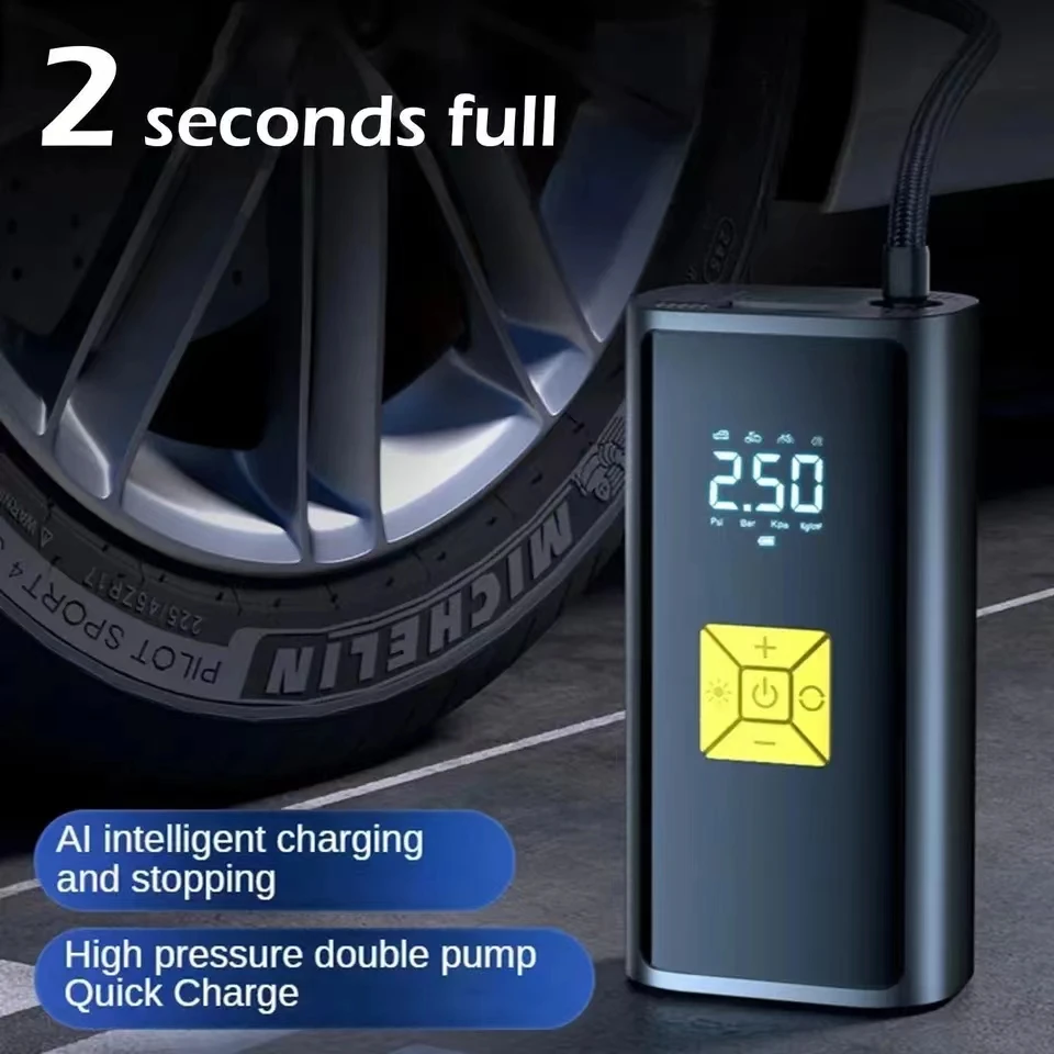 Battery Bicycle Pump Car Air Pump For Car Battery Electric Cordless Motorcycle  12v Portable Air Pump