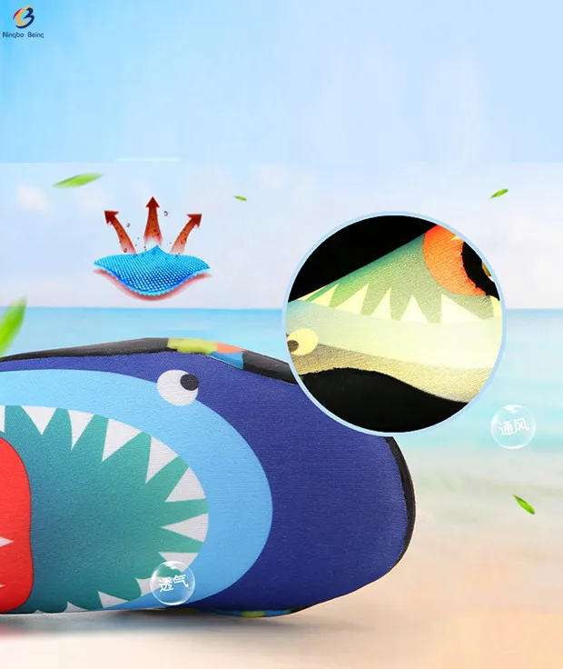 Оптовая продажа, детская обувь для подводного плавания, обувь для дайвинга босиком, Детская Водная обувь на мягкой подошве