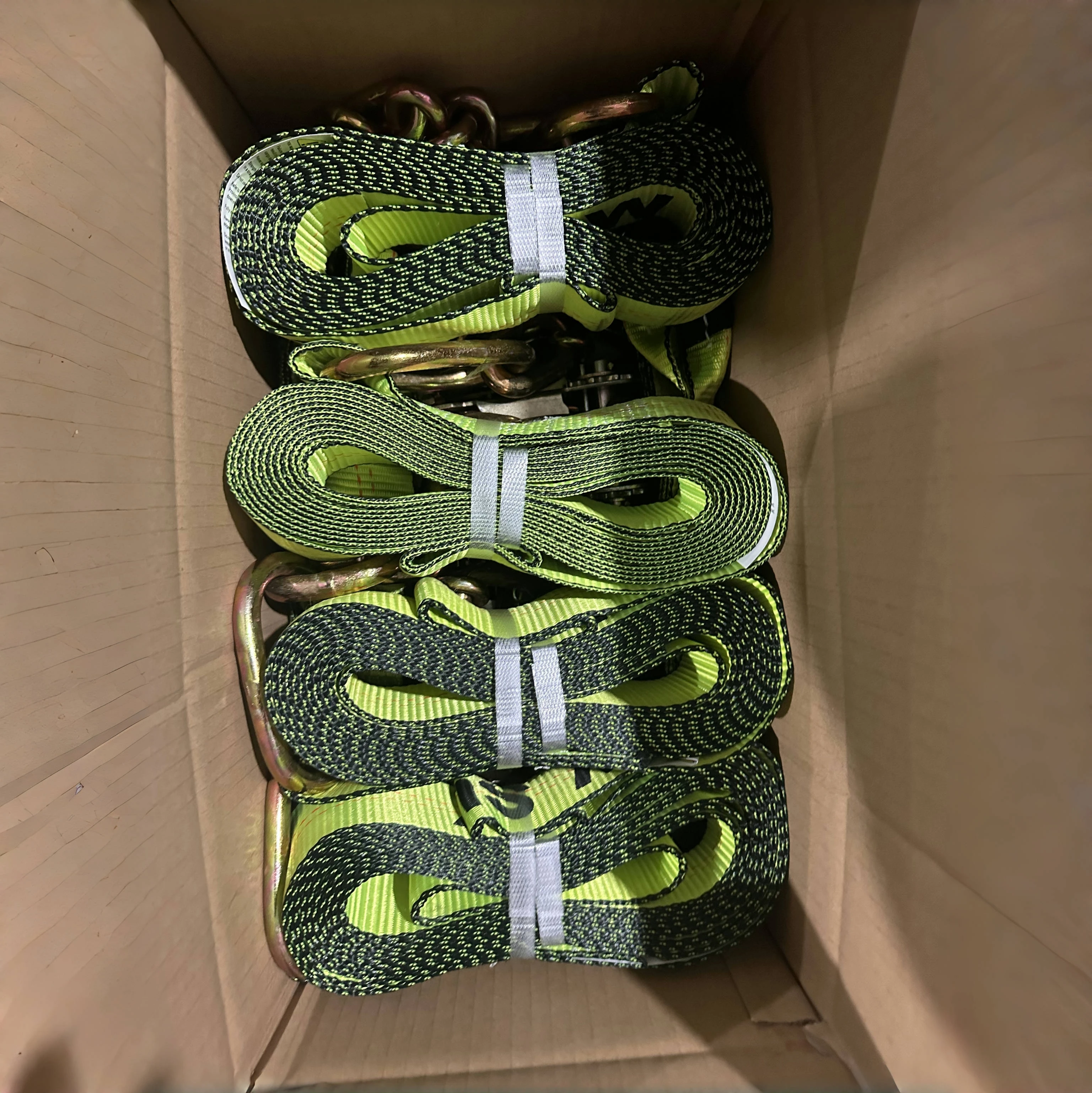 Hi VIZ, зеленая система привязки, концы цепи, 8 точек, для автомобильного буксировщика, тягача