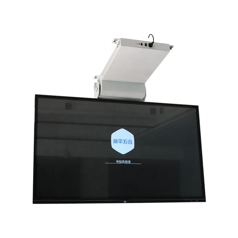 JGST New Upgraded Multiple Mounted Angle Adjustable Ceiling Hidden Flip Down Tv Mount Motorized Drop Down Tv Lift Mechanism