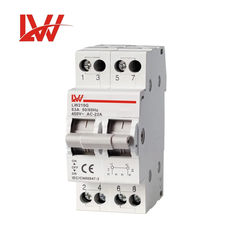 Modular Manual  Changeover Switch SF Model  2P 32A 63A