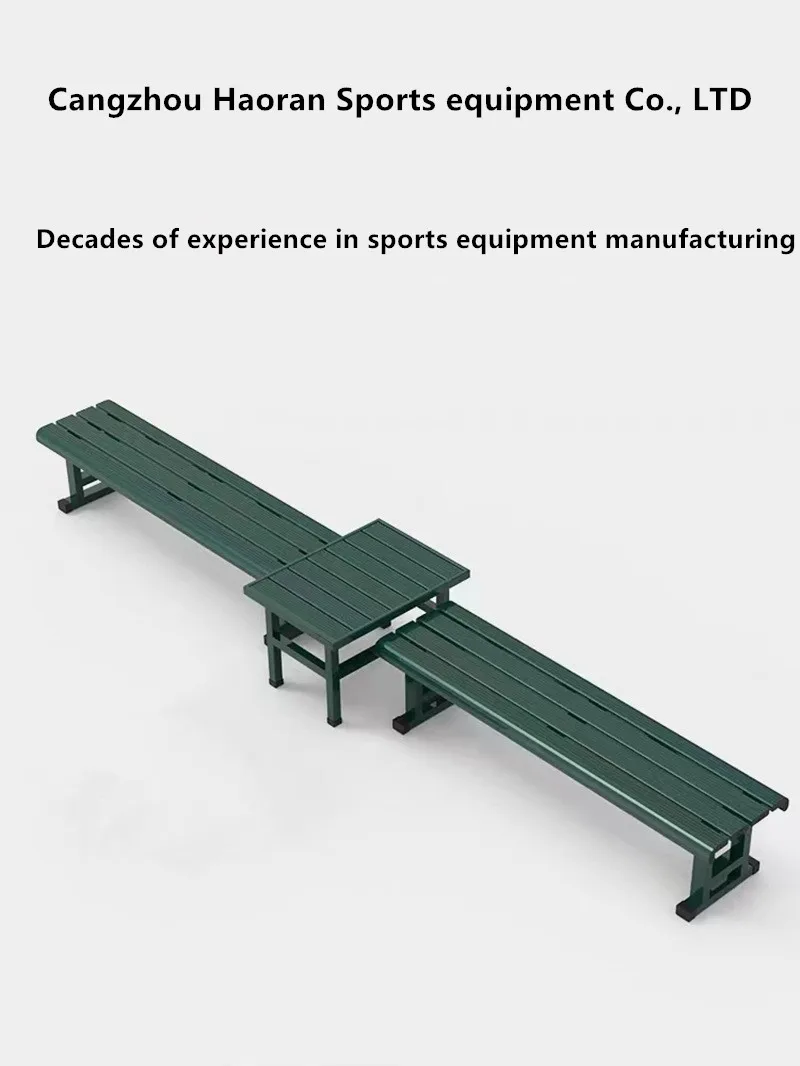 Allaluminum Green Tennis Court Lounge Chair With Tea Table For Stadium