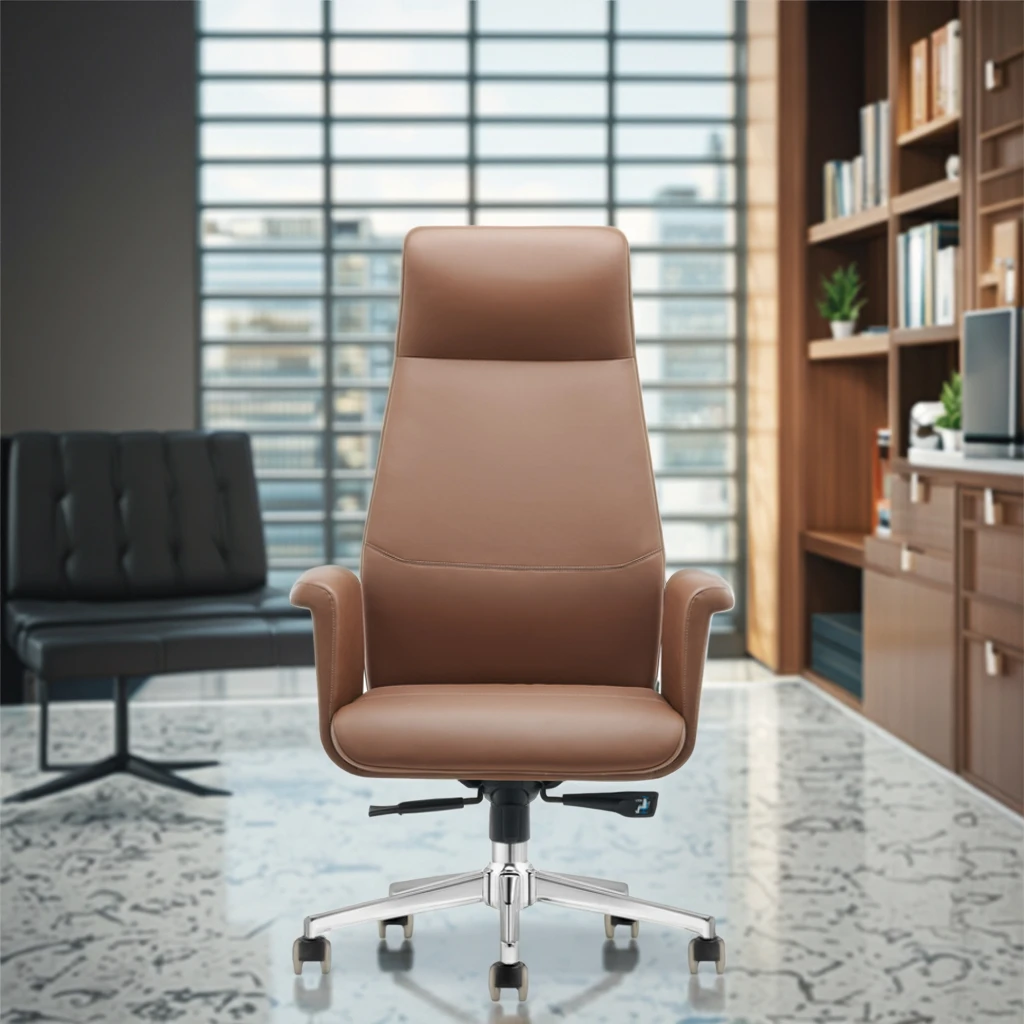 Luxury Executive Chair Detachable Headrest PU Leather Surface Professional Auditorium Seating 6