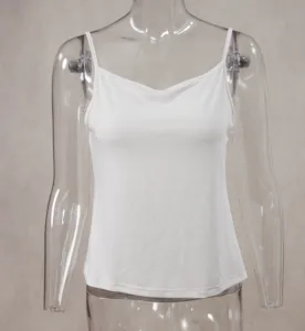 New TOB Suspenders V-neck Solid Color Casual Versatile Interior Strap