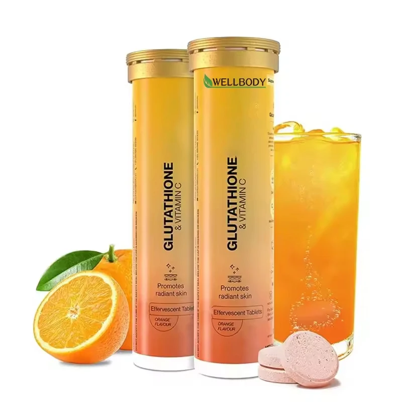 WELLBODY OEM/ODM L-glutathione Private Label Vitamin C Supplement  L-glutathione Effervescent Tablets