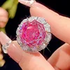 open size Rose red ring