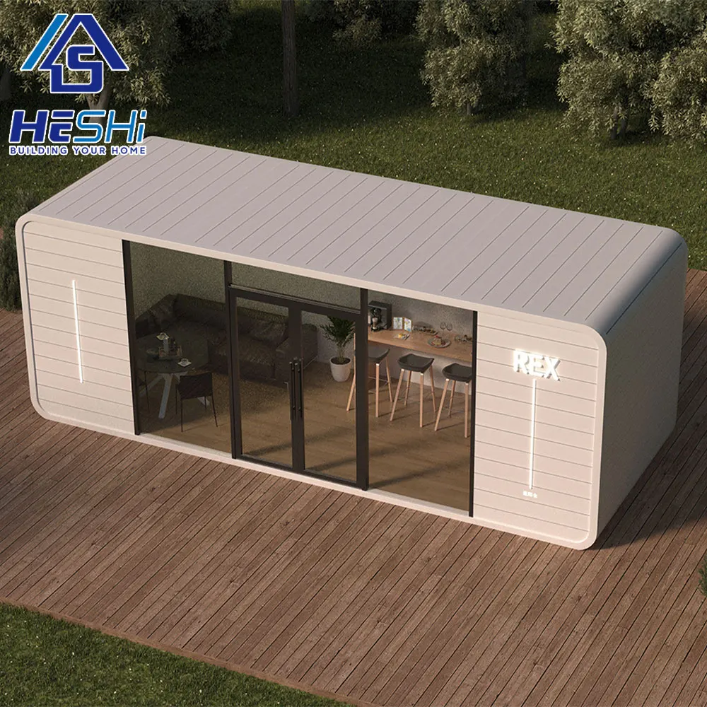 Complete Prefab Popular Moveable Apple Cabin House for Sale Prefabricated Portable 20Ft 40Ft Office Pod Outdoor Container Home
