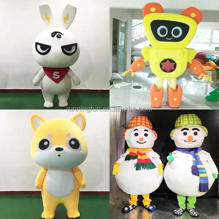 Source Fantasia de mascote para adultos com arte personalizada