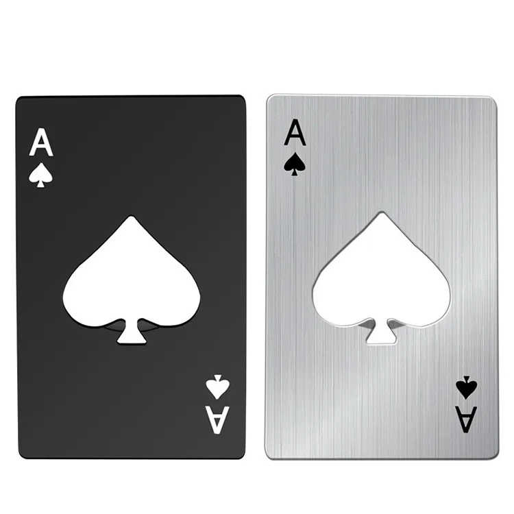 Лидер продаж, открывалка для бутылок с игральными картами и кредитными картами, креативные Открывашки для бутылок в форме карты из нержавеющей стали, бытовые инструменты, открывалка для бутылок