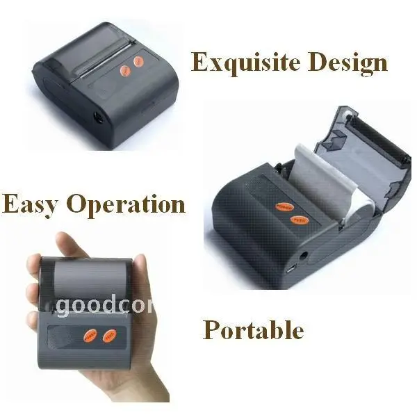 Goodcom Factory Mini 58mm Portable Bluetooth Thermal Fixed Wireless Terminal Printer