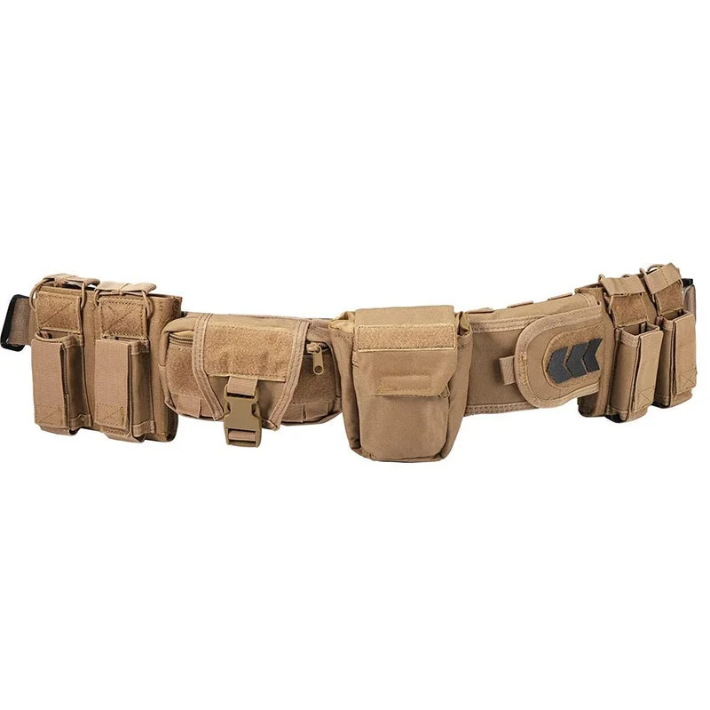Adjustable Modular Equipment High Density Material Tactical Belts for Men Tactical Heavy Duty Belts Utility Belt with Pouches
