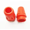 1 pair of red tapered rubber tips