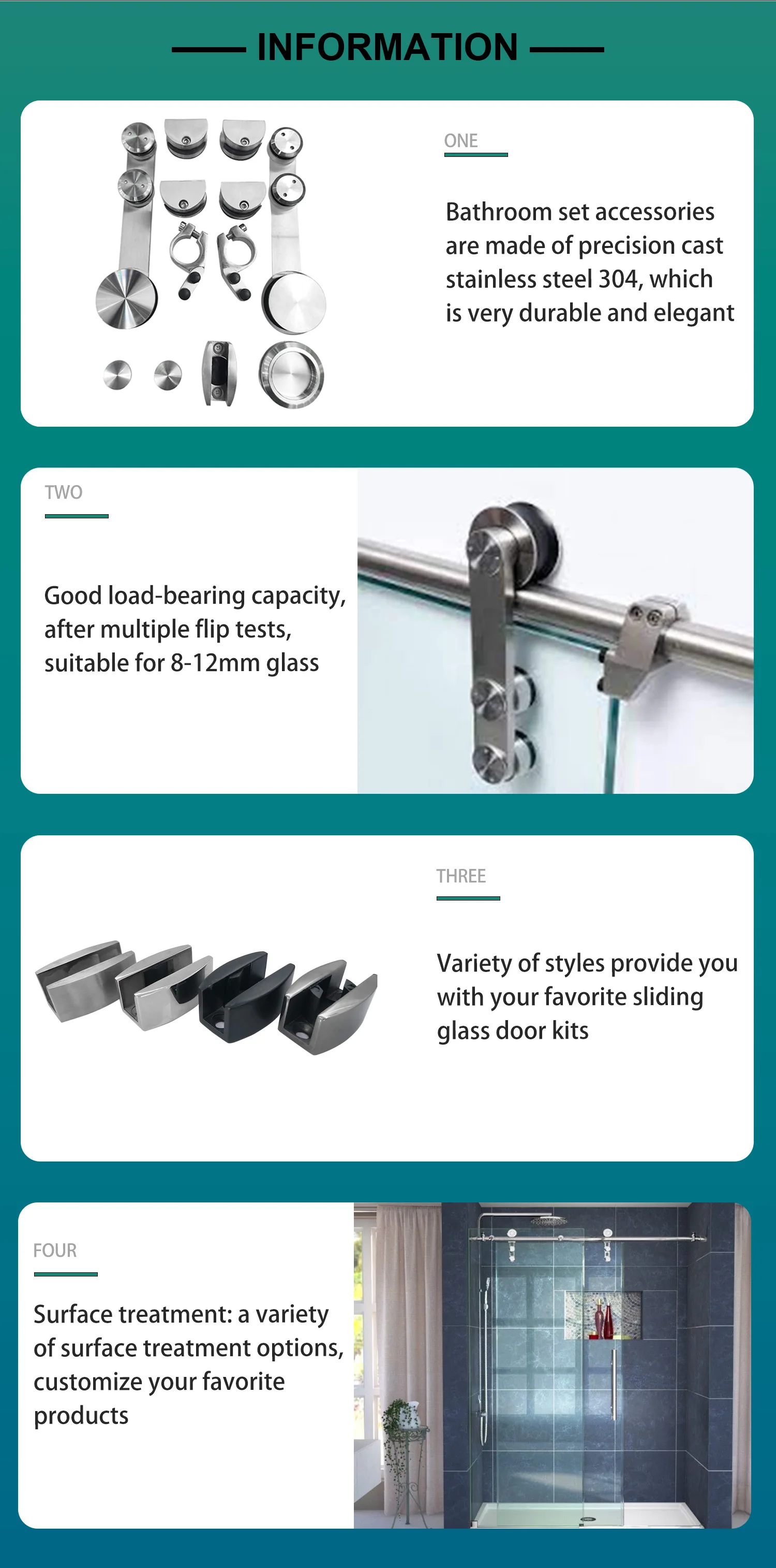 Qiwin Glass Shower Sliding Door Hardware Glass Polishing Kits Buy