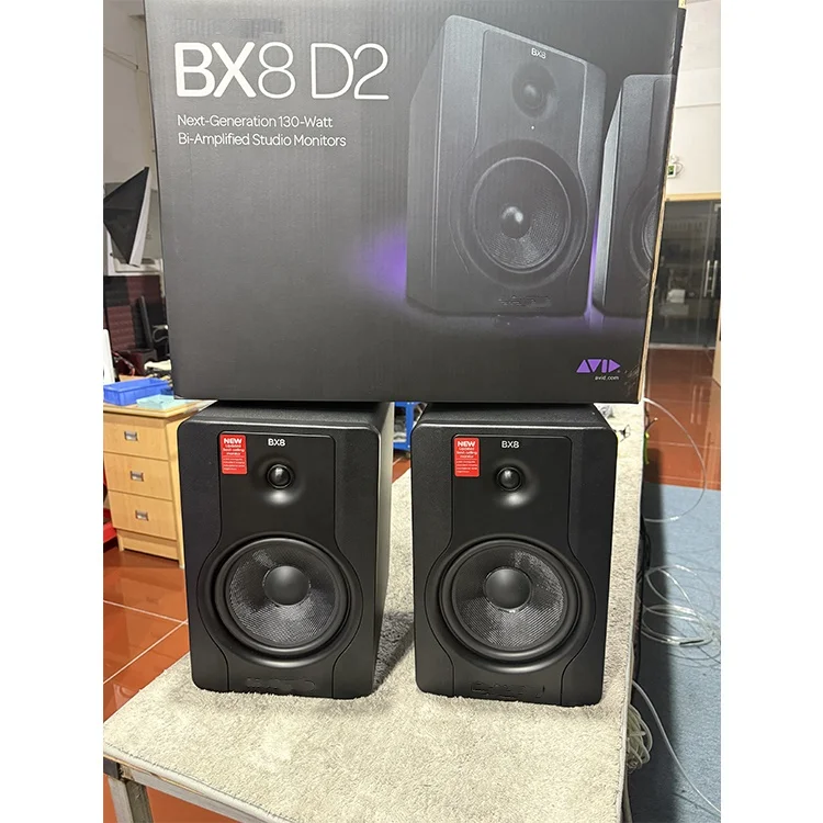 BX8D2+BT Hi-fi Active Professional Sound Speaker Blue-tooth Stereo Speakers  Studio Monitor Speaker Set for Home Used
