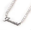 Name Plated With Tennis Chain