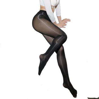 Oil luster Transparent  Passionate Sexy  Black  stock Pantyhose Women's Supplies stocking 80kg