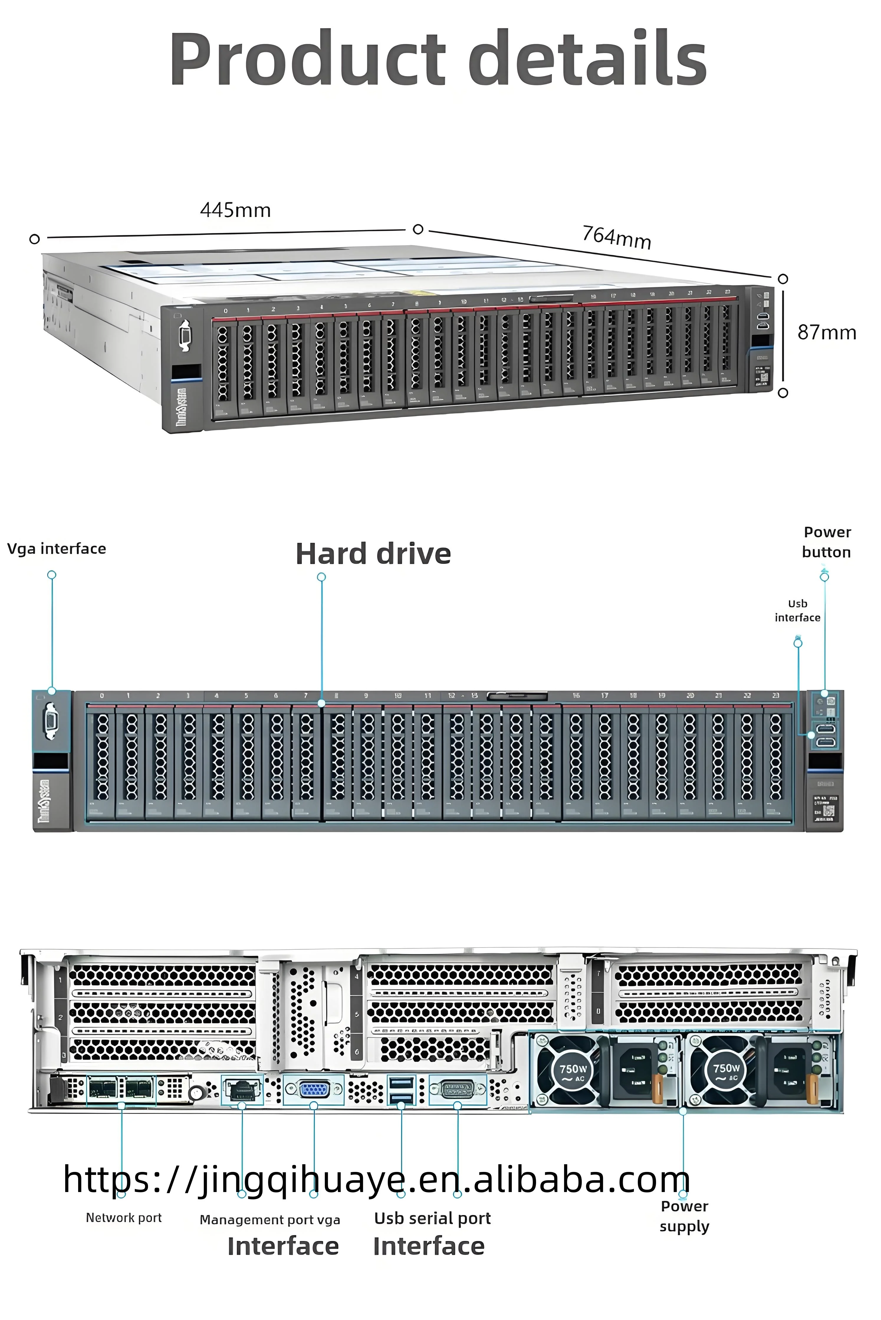 New Model Lenovo ThinkSystem SR665 V3 2U Dual Node Server 750W PSU and 8xPSU PCIe 5.0 RAID Controller Bulk Stock