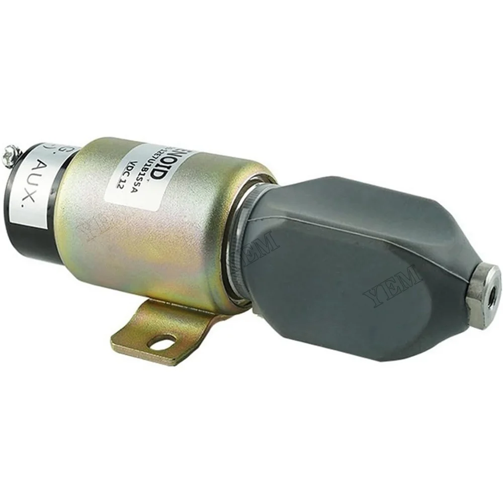 Fuel Shutoff Solenoid 1751-12E7U1B1S5A for Caterpillar CAT Excavator E70B E320 4