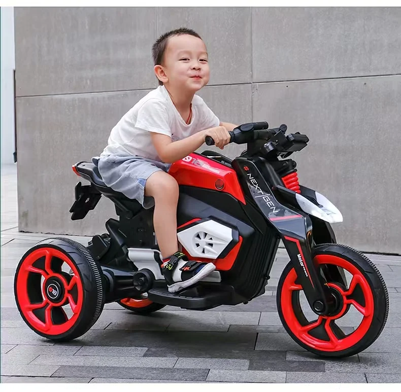 Electric 3-Wheel Ride-On Toy Motorcycle Trike for 2-5 Year Old