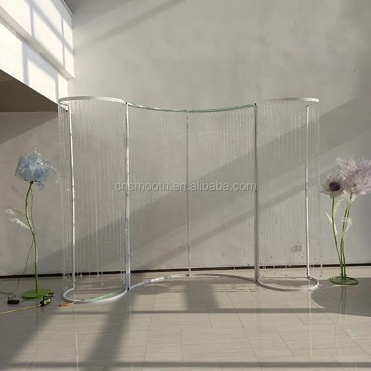 White Metal Backdrop Props Wedding Arch Backdrop for Party