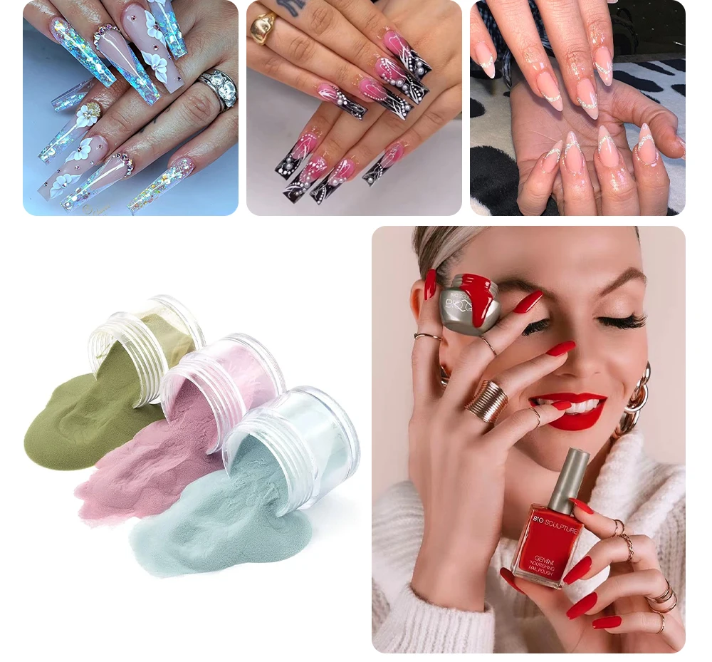 Mia Secret Clear Acrylic Powder (1oz) Acrylic Powder Nail Kit For Nails