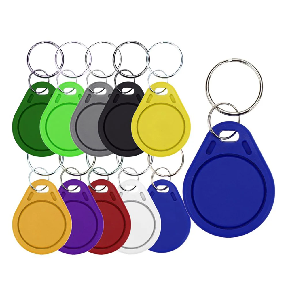 Customized LOGO 125KHz 13.56MHz CUID Keychain Enhanced Nfc IC Button Card Elevator Access Card UID Card Erased