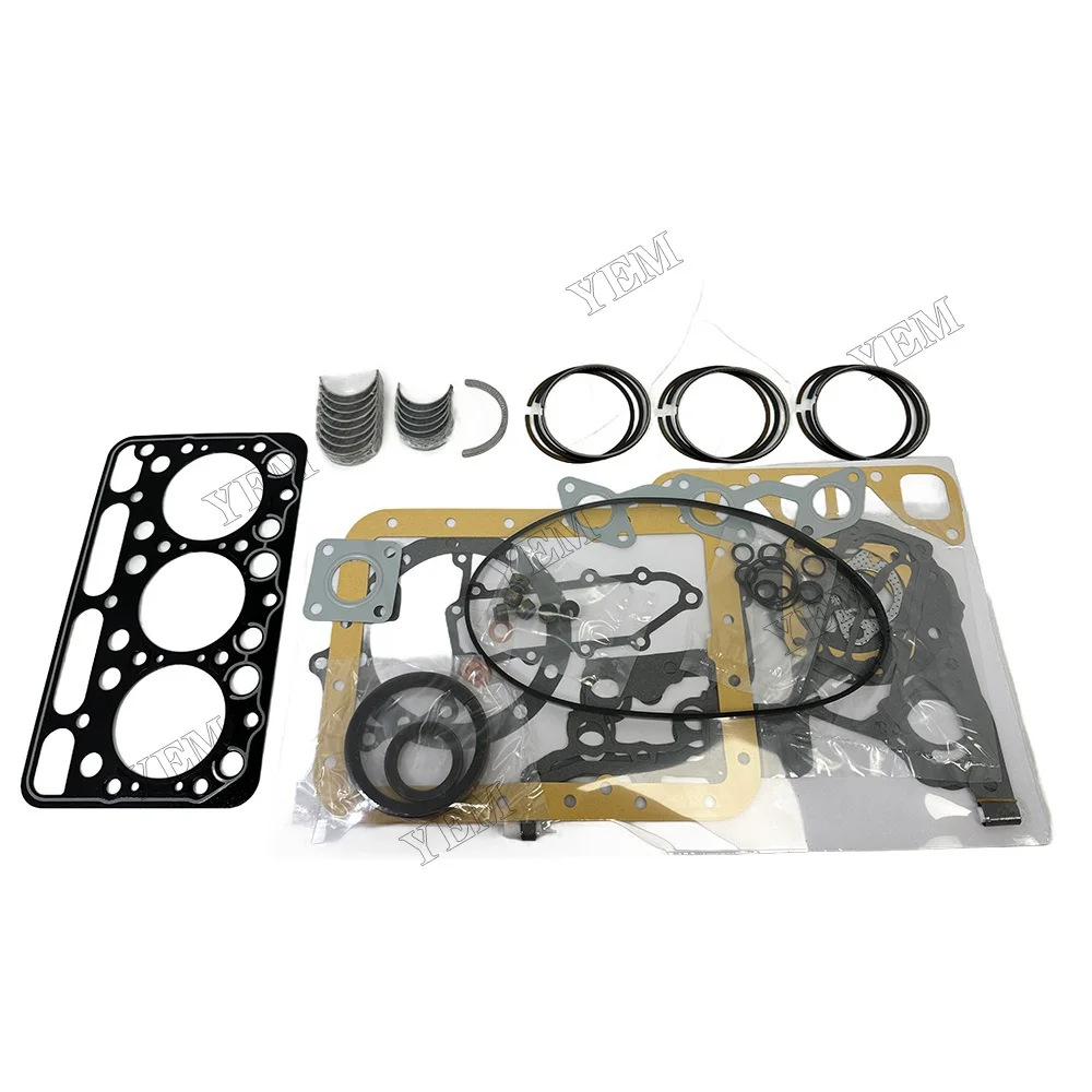 for KUBOTA Spare Parts D1402 Rebuild kit Piston Ring Overhaul Complete Gasket kit Main conrod Bearing Set