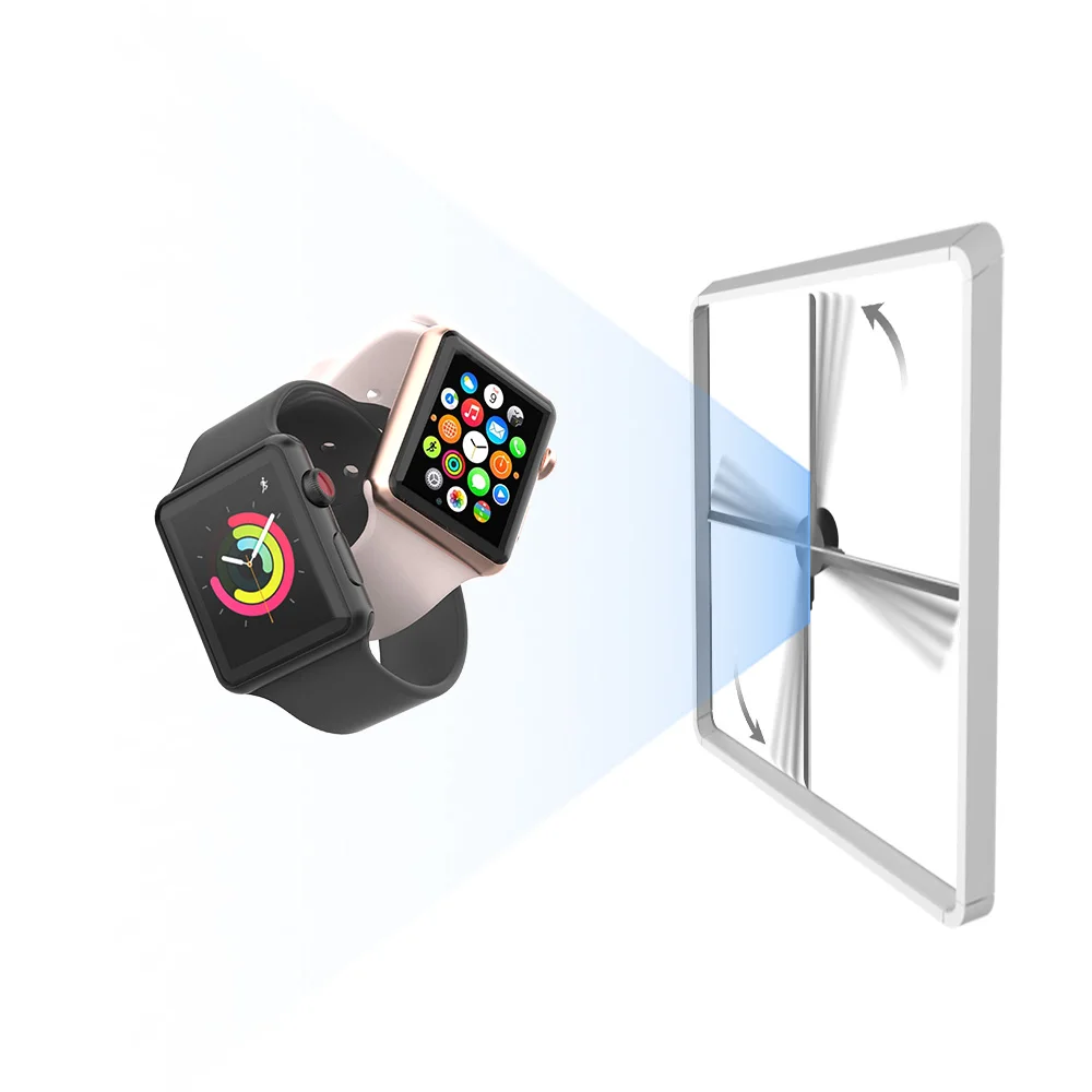 新しい4ブレード3Dホログラムファンプロジェクター1920*1080