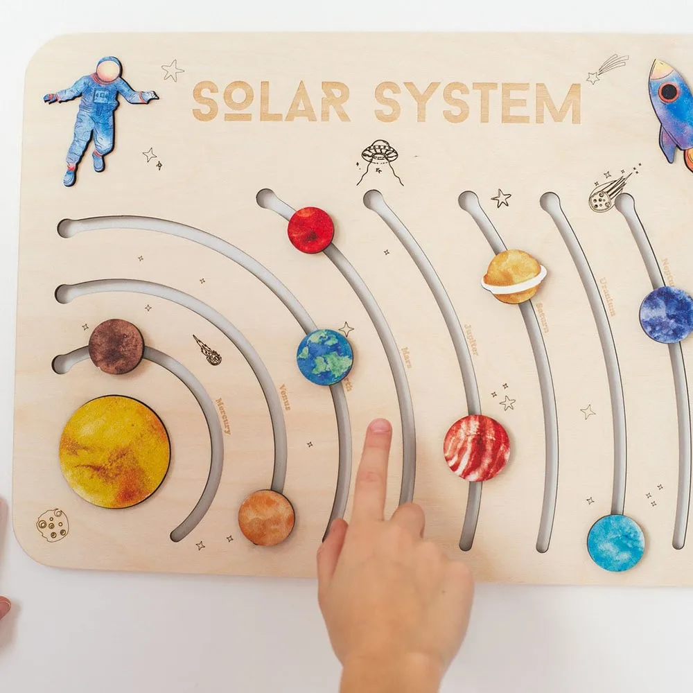 Solar System Planets Toys - Educational Montessori Puzzles