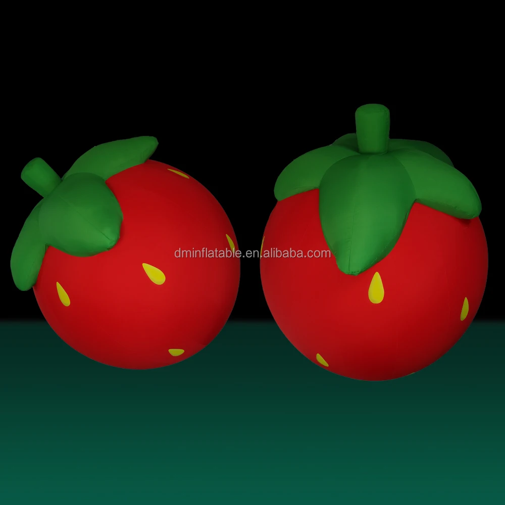 Customized Inflatable Fruits and Vegetables Model, Giant Inflatable Promotion Fruit Cartoon , Giant Inflatable Strawberry