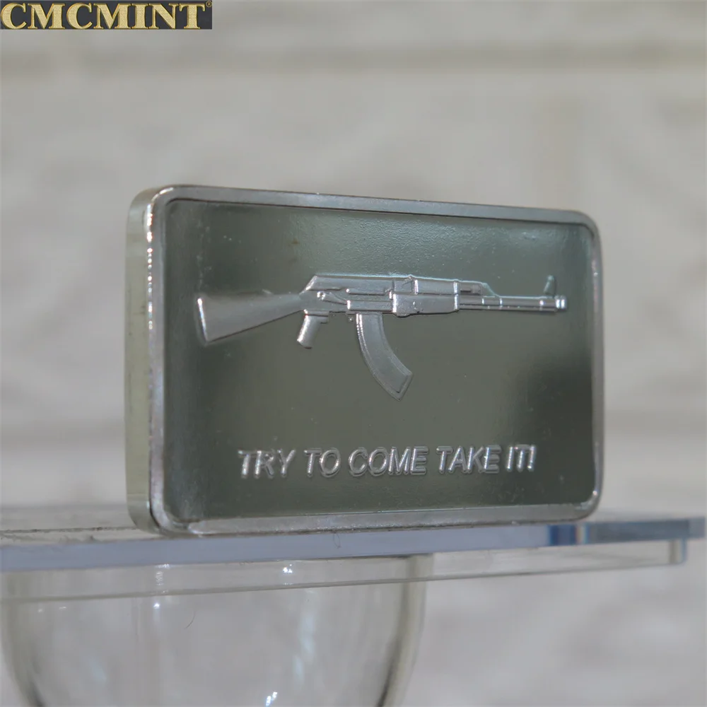 미국 실버 코인 1 Oz .100 밀스 실버 도금 가져 오기 Ak47 바