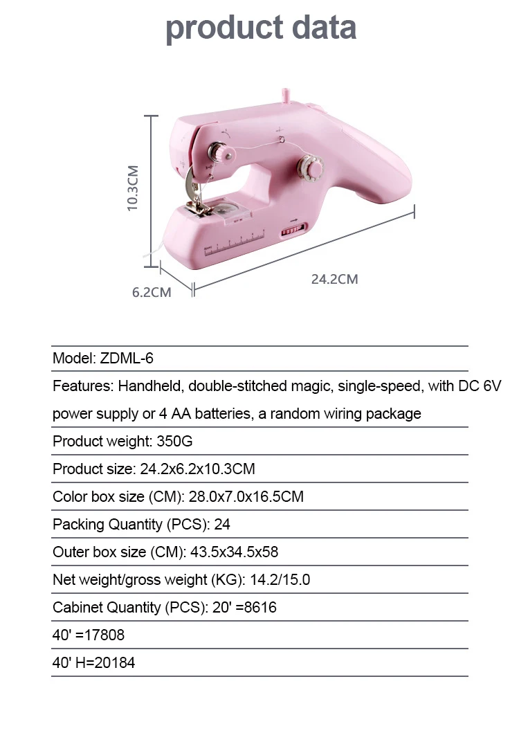 Wholesale Sewing Machines Mini Portable Sewing Machine Electric Mini