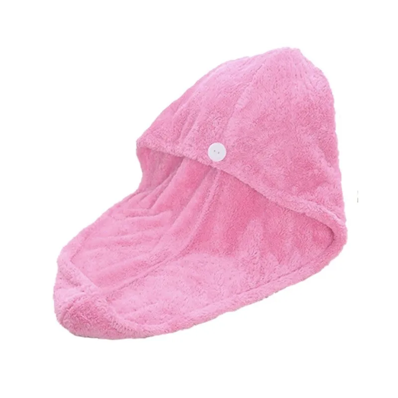 QUICK DRY BATH HEAD WRAP HAT WOMEN HAIR DRYING TOWEL CORAL VELVET MAKEUP COSMETICS CAP BATHING TOOL