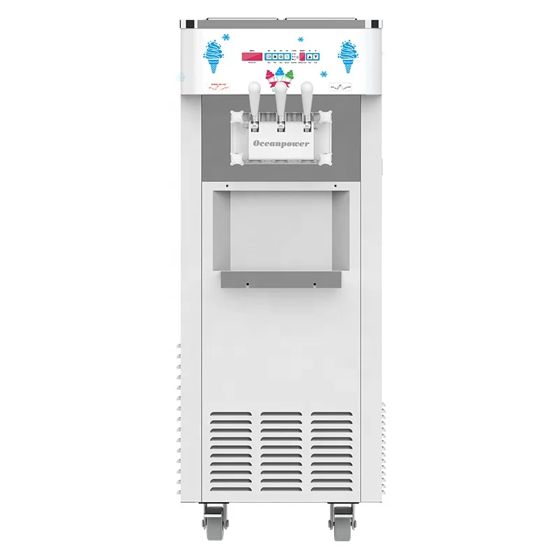 Машина для производства мягкого мороженого Oceanpower дешевая с предварительной охлаждением и насосной подачей (опция)