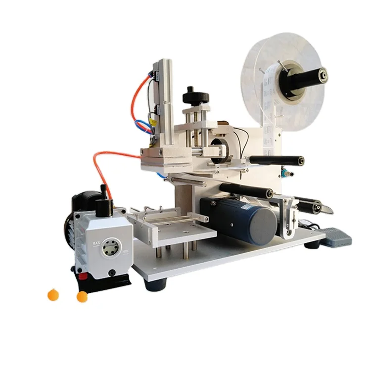Завод в Гуанчжоу, LT60 полуавтоматическая плоская бутылка, клейкая наклейка, Этикетировочная машина для плоских поверхностей, шампуня, стирального порошка