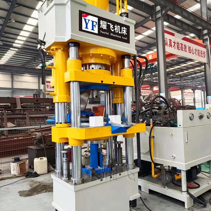 500 Ton Four-Column Hydraulic Animal Mineral Block Press Machine with ...