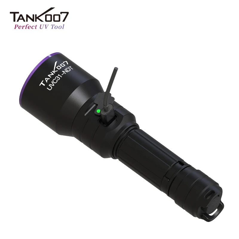 Tank007 Industrial Leak Detection NDT LED Torch 365nm Uv Flashlight Blacklight Flashlight Non-destructive Testing Linternas