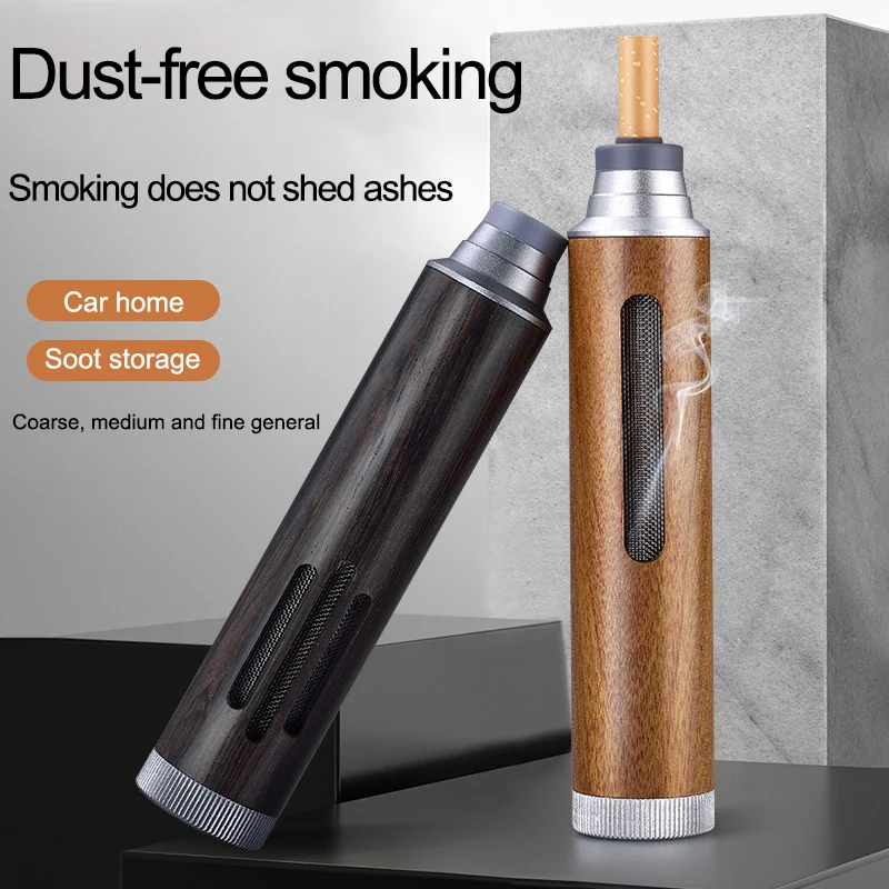 ash free cigarette holder Anti-splash Potable Creative Handheld Personal Custom Logo Dust Free  Cigarette Cigar Car Windproof Ashtray Tube Holder