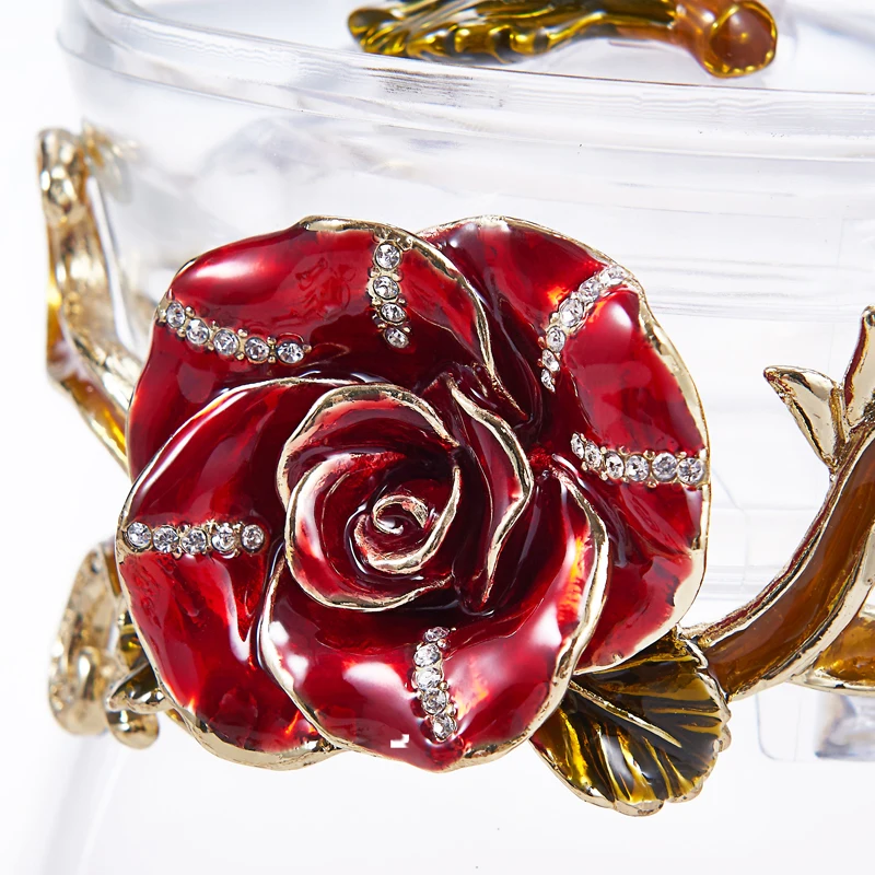 Noshman Customized Luxury European Style Modern Enamel Tea Cups Pot Glass Set Tasting Tea Coffee