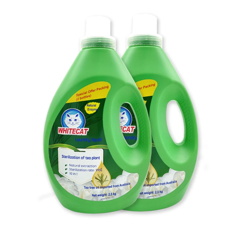 Manufacturer Pinakatuwirang Laundry Detergent Mga damit Paghuhugas ng Sabon Liquid Detergent na may Color Care natural na berdeng detergent