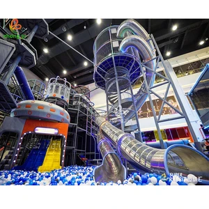 Commercial Customized PVC Zip Line Adventure Trampoline Park for Kids Ninja Warrior Indoor Playground Park for Boys Girls TUV