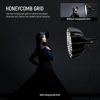 NEEWER 25.6"/65cm NS65U Softbox Parabolic Hexadecagon detail image