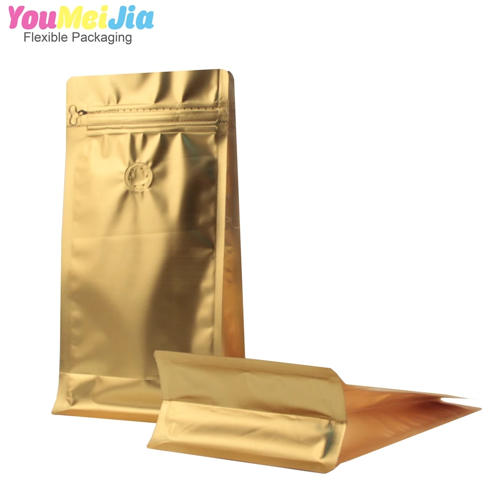 Matte White Printed Coffee Sachet Custom Printed  Bags Stand up Plastic Coffee Bag