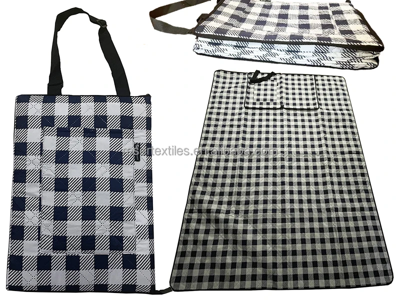 Modern Lightweight Portable Ultrasonic Waterproof 3 Season Mat Picnic Blanket Rug for Outdoor Picnic Beach Camping Sports Hiking