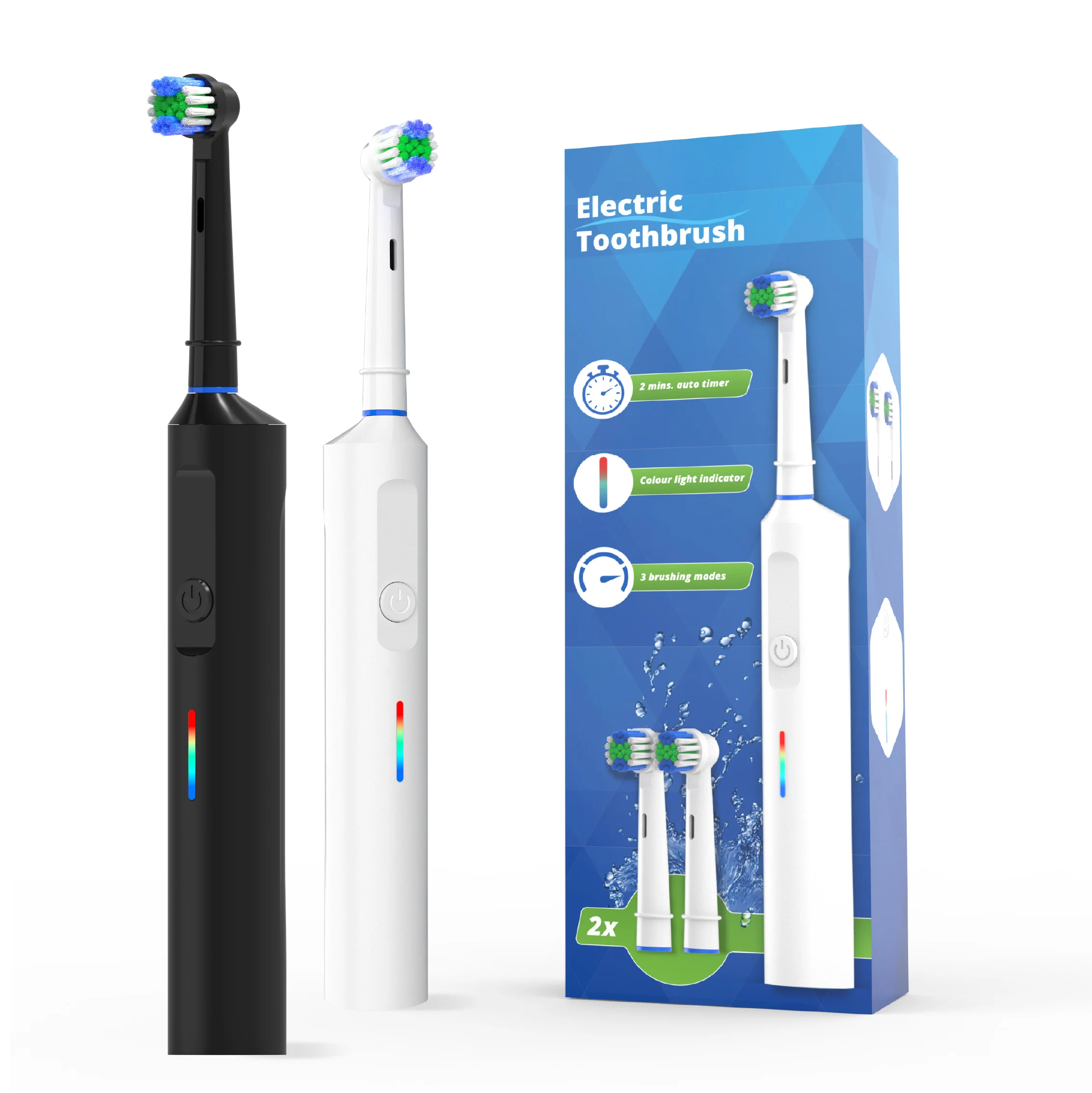 2024 Hot Selling Customized Private Label Adult Smart 45 Rotating Rechargeable Electric Toothbrush Manufacturer for oral b